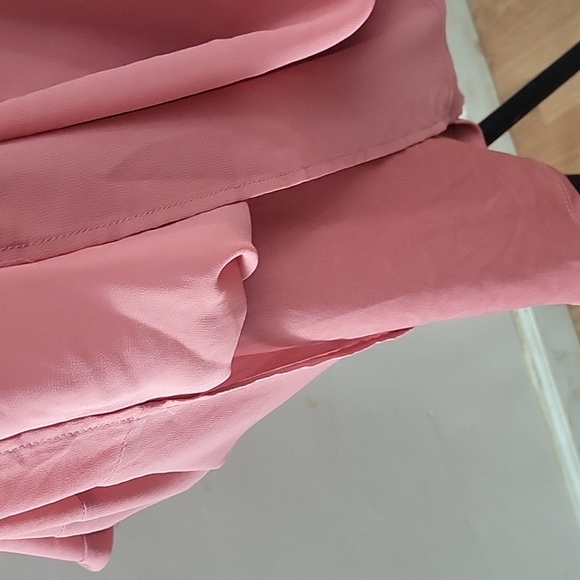 As U Wish Orange Lace Elbow Sleeve Dress, Size: Small - Picture 3 of 9